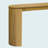 59.2" Large Curved Console Table with Unique Vertical Stripe Design-114896476