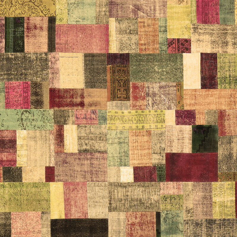 Performance Patchwork Indoor Rug, Square 7'