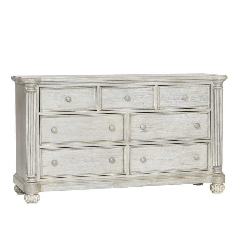 Brister 7 Drawer Dresser, White