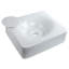 Lavabo de salle de bain vasque rectangulaire en céramique Fuji-12812181