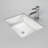 Cantrio Koncepts 15.625'' White Rectangular Bathroom Sink with Overflow