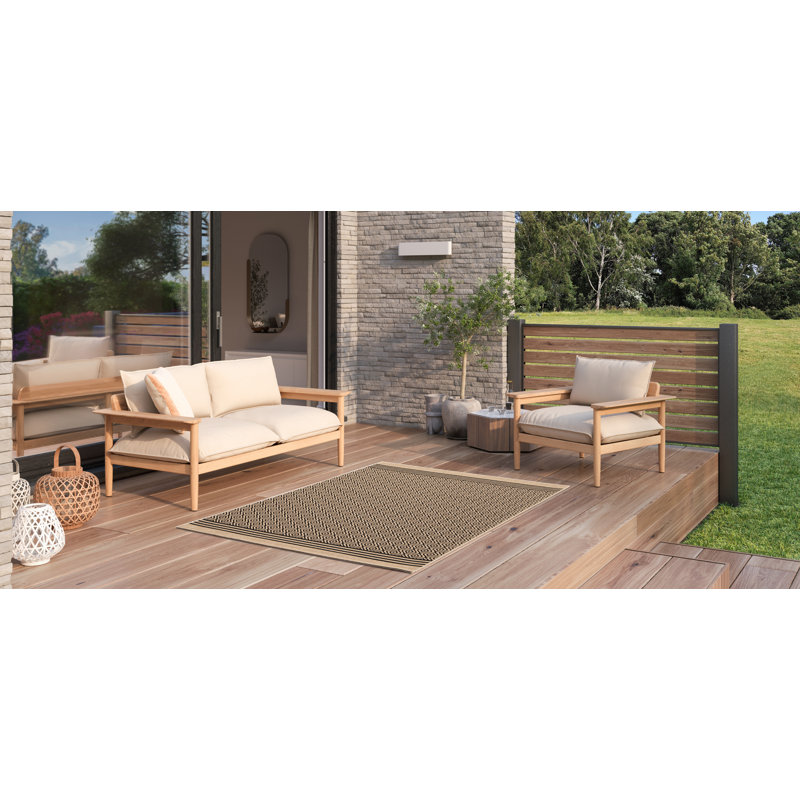 Pudalov Moroccan Flatweave Indoor / Outdoor Area Rug, Rectangle 120cm x 170cm