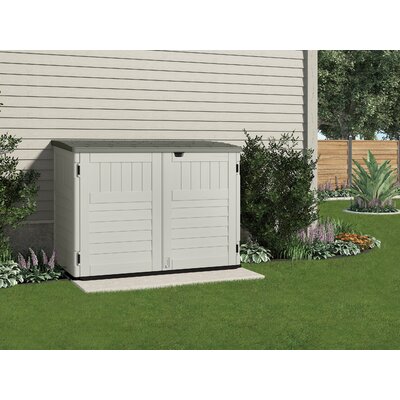 Suncast 5 ft. 10 in. W x 3 ft. 8 in. D Stow-Away Horizontal Storage Shed -  BMS4700X