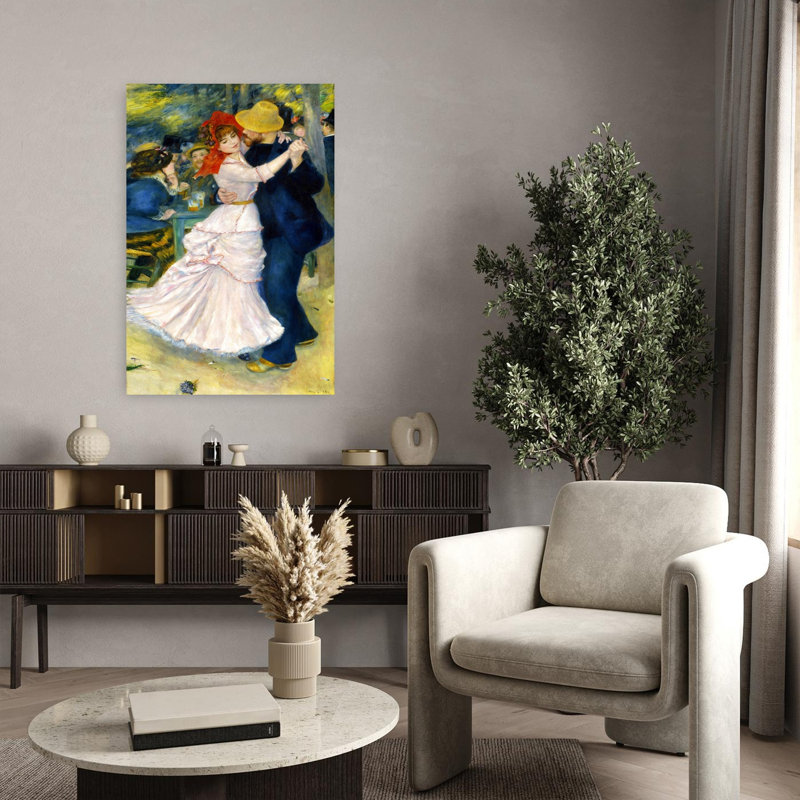 «Dance at Bougival», impression d'art contemporain classique et coloré, 36" H x 24" W