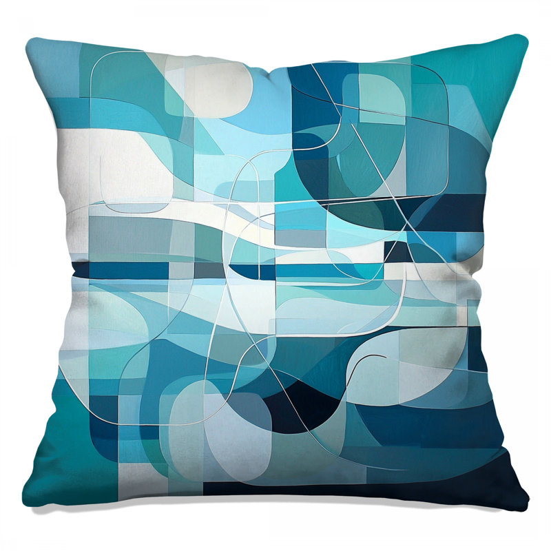 Abstract Throw Pillow, Art Double Sided Pillows, 16 x 16 inches