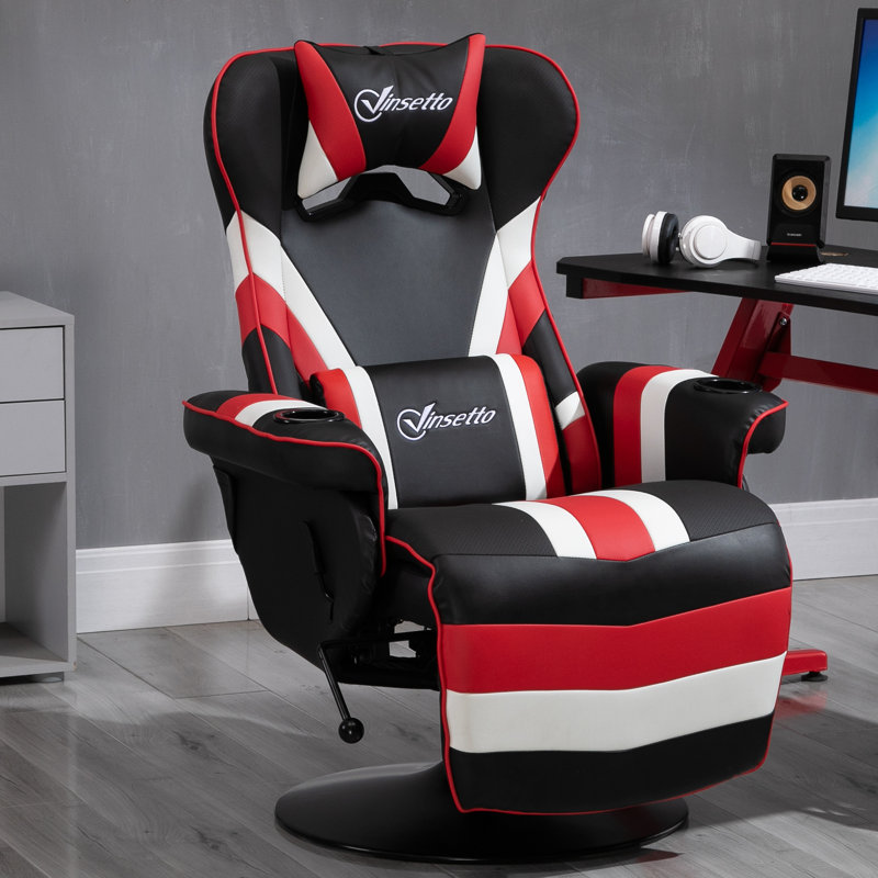 Fauteuil de jeu inclinable en similicuir PC & Racing