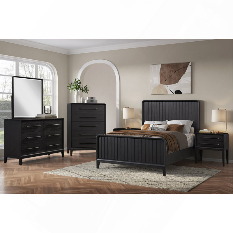 Small Nightstand - Peppercorn, Black