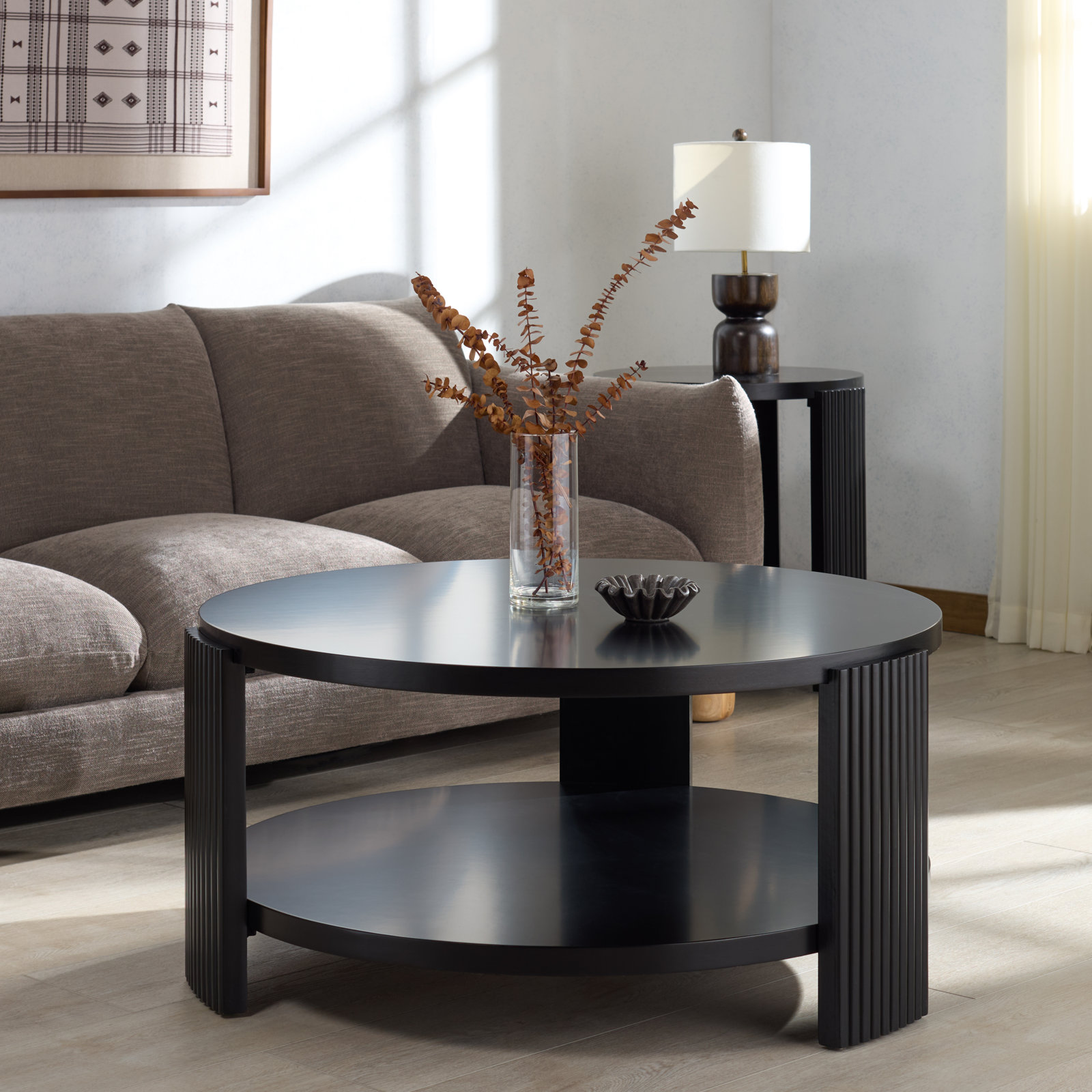 Liabella 38" Coffee Table, Black