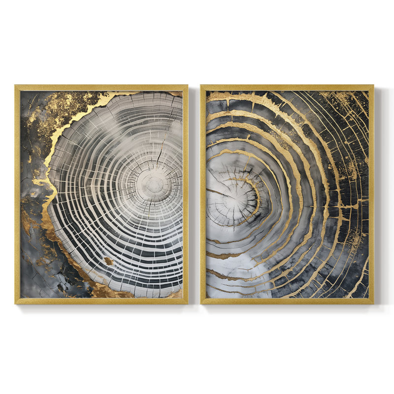 ABSTRACT Series CCL III - Reproduction encadrée de qualité supérieure - prête à être accrochée - aucun clou requis - aucun clou requis