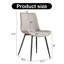 Chaise de salle à manger en similicuir avec pieds en métal-1282015048-1281752850