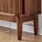 Sleek Walnut Buffet with Storage 63 " W Sideboard