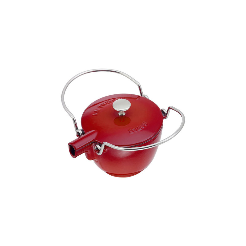 Bouilloire ronde en fonte 1,22 pte Staub, Cerisier