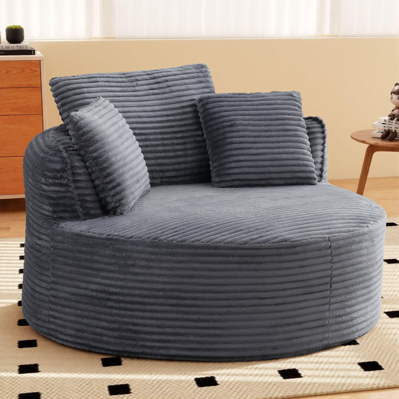 Chaise longue 53 po, Gris