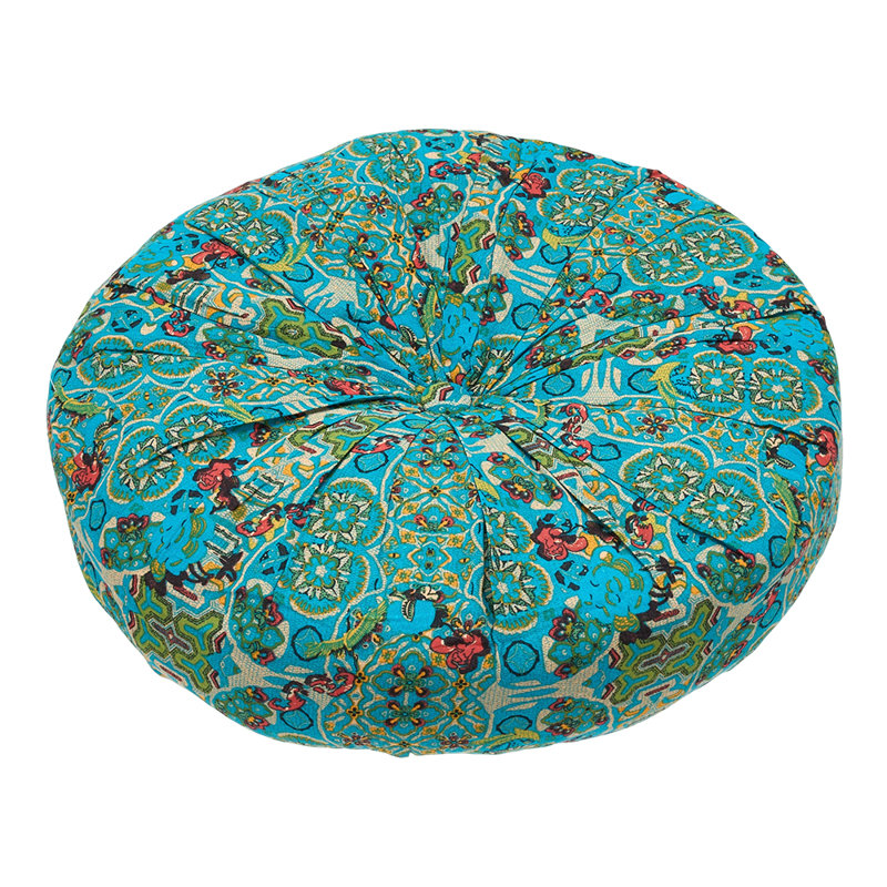 Round Tatami Floor Seat Cushion, Green