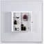 Armoire murale de salle de bain en bois avec une porte 20,86 x 5,71 x 20 pouces