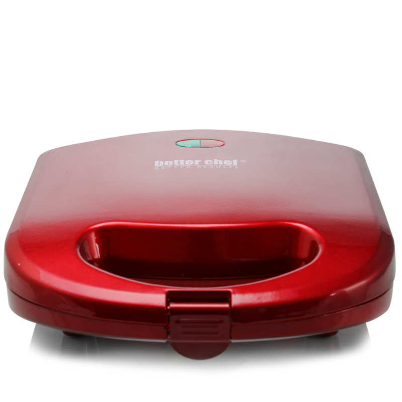 Better Chef 4 in. Die Cast Aluminium Non Stick Electric Grill Sandwich Maker & Panini Press with Lid