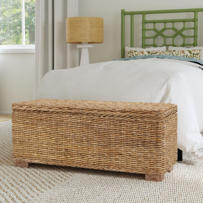 Castiel Abaca Flip Top Storage Bench