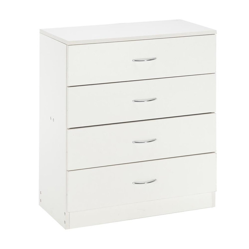 Commode à 4 tiroirs 25,98 po Brightyn, Blanc
