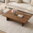 Modern Wood Coffee Table, Rectangler Sled Coffee Table for Livingroom-460332410-440808984