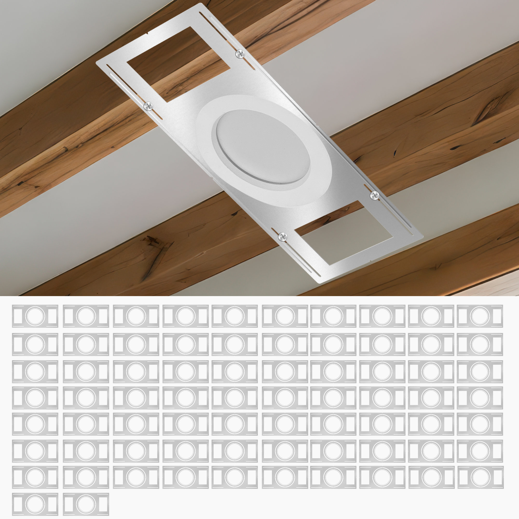 GMGSROM 72-pack New Building Installation Plates, 8-9-11 Inches,for New ...