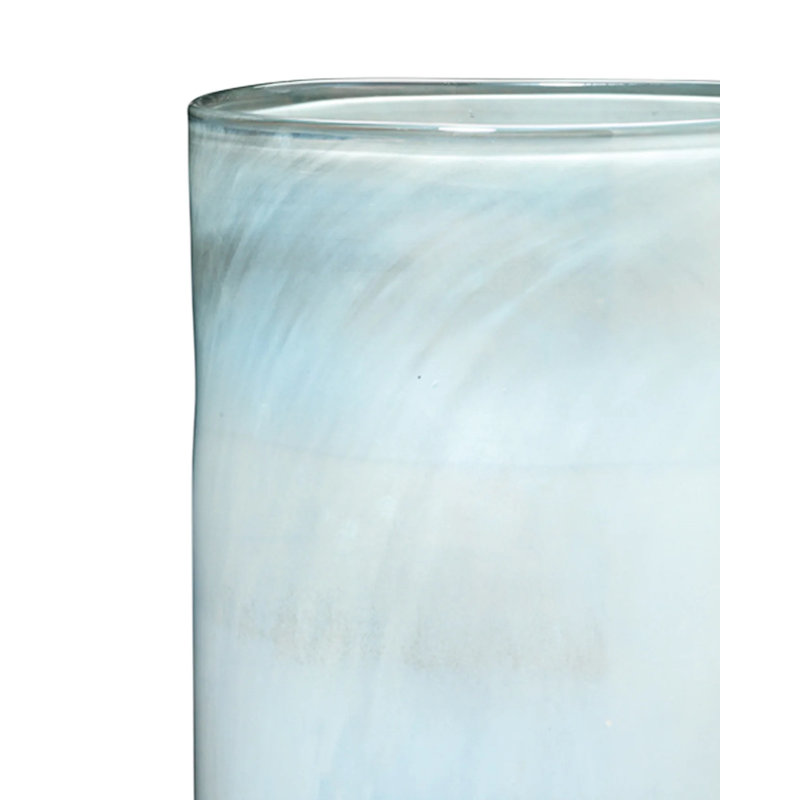 Metallic Opal Hand-Blown Glass Table Vase