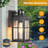 2 Packs Black Outdoor Wall Lantern with Motion Sensor and Dusk to Dawn-1126775697