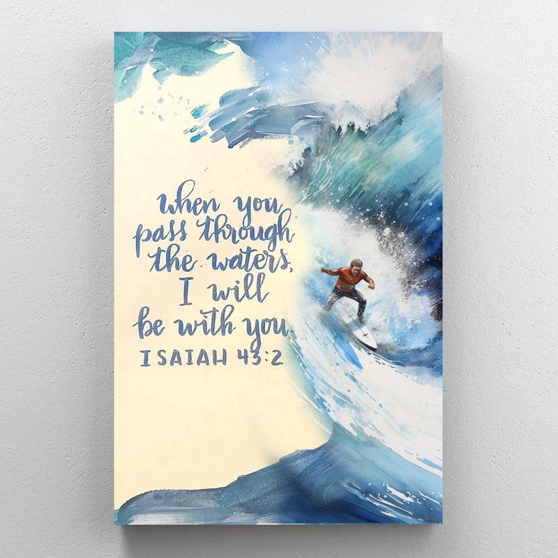 Surfing I Will Be With You, H 20 po x l 16 po x P 1,25 po