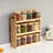 Versatile 3-tier Bamboo Spice Rack And Pantry Organizer With 12 Glass Jars - Perfect For Countertop Storage In Kitchens To Keep Seasoning Containers Neatly Displayed And Easily Accessible