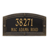 Hamilton Personalized Estate 2-Line Wall Address Plaque