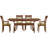 Sarah Solid Wood Top Four Leg Dining Set-16849104-39921292