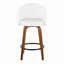 Ensemble de tabourets de bar Mid-Century à hauteur fixe avec siège rembourré et repose-pieds-1632337802