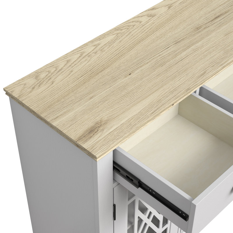 Buffet avec rangement, White/Brown