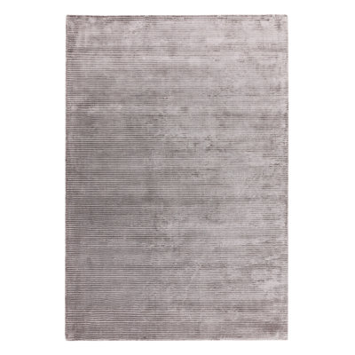 Tollette Hand-Woven Silky Silver Area Rug
