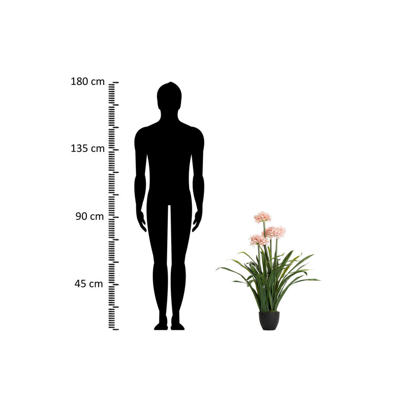 100cm Faux Flowering Plant in Pot