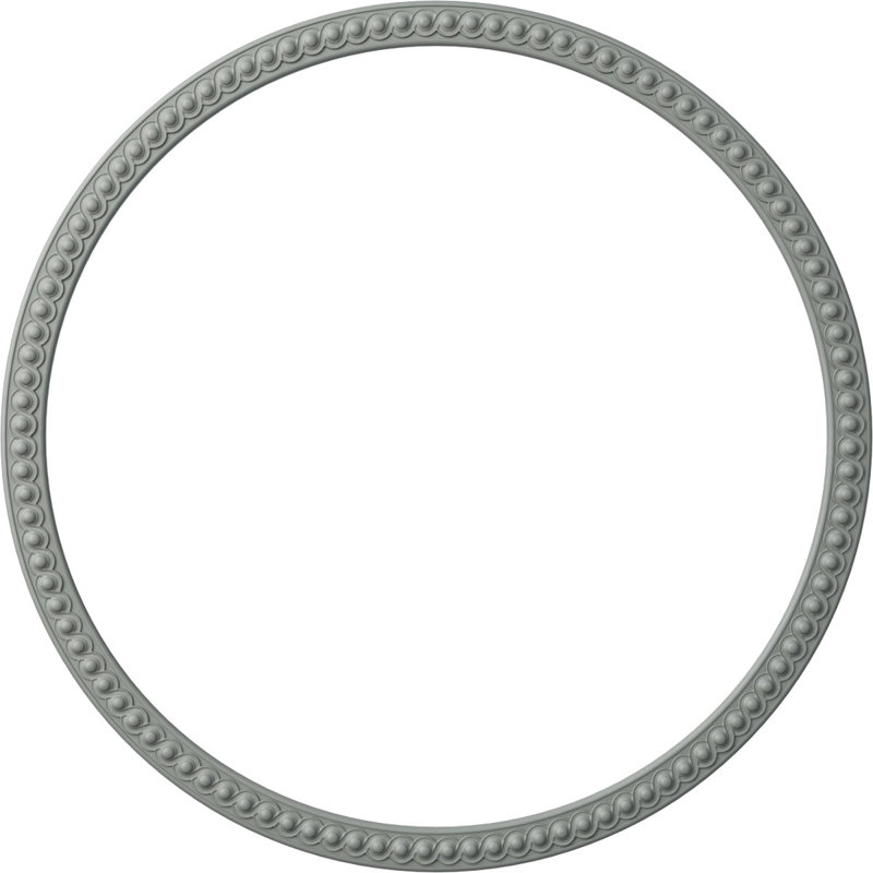Ensemble d'anneaux de plafond Hillsborough, H 64,5 po x l 64,5 po x P 0,5 po, Paquet de 4 (forme un cercle complet)