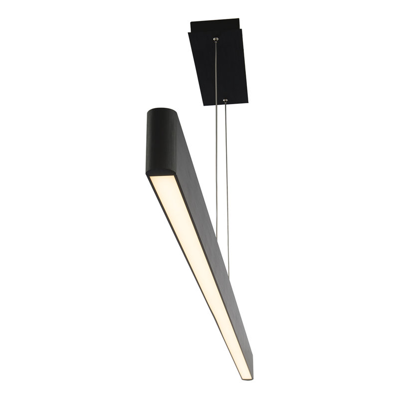 Volo 1-Light LED Kitchen Island Pendant, Black, 75"
