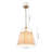 4 - Light Linen Shade Vintage Conical Drum Pendant Light