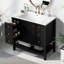Ensemble de meuble-lavabo simple 36 po avec comptoir en céramique Tylerr-1203159489