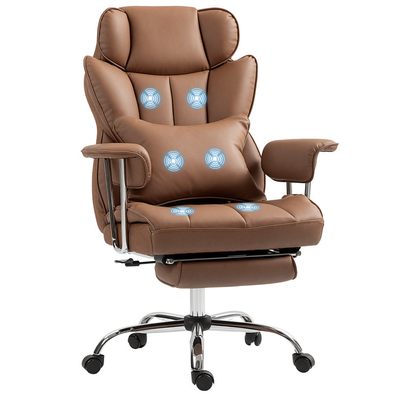 Fauteuil de bureau 400LBS, brun, Brun