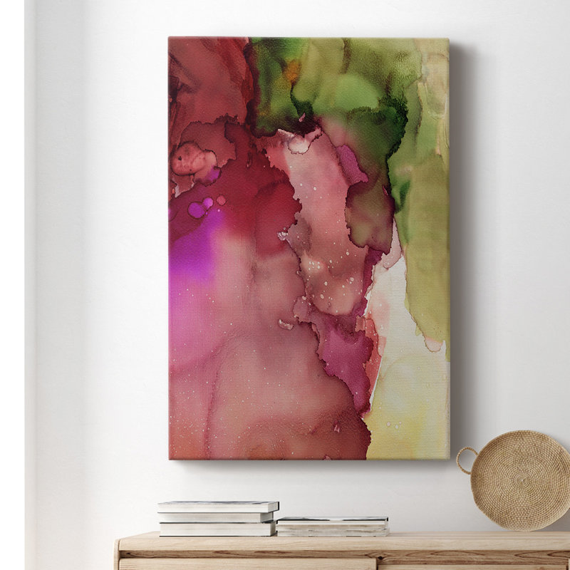 Happy Energy II - peinture sur toile tendue, H 27 po x l 16 po x P 1 po