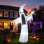 LED Lighted Halloween Blow Up Ghost Decor, 12 FT Tall Scary Inflatable Ghost, Outdoor Yard Garden Lawn Halloween Party Decoration
