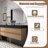 Bathroom Vanity Matte Black Engineered Quartz Sink-151646901