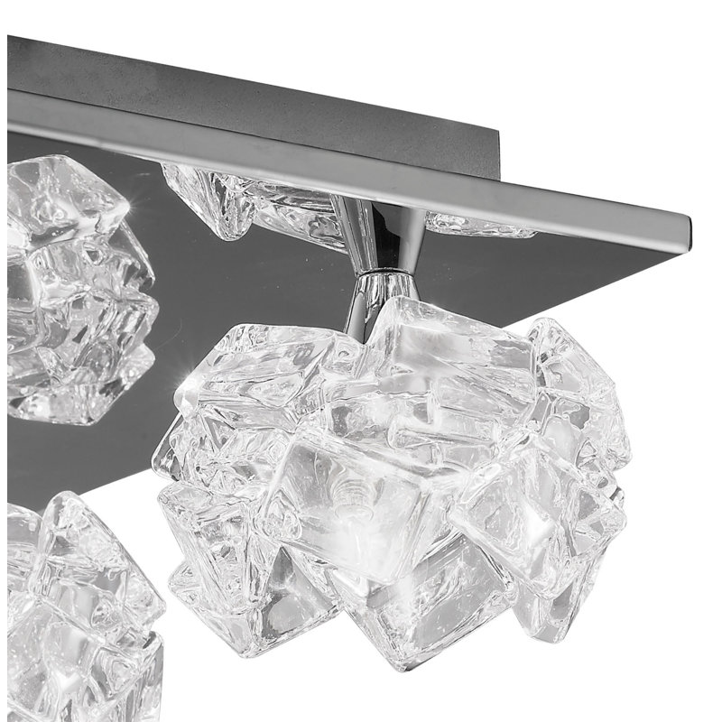 Wanda Glass Semi Flush Mount