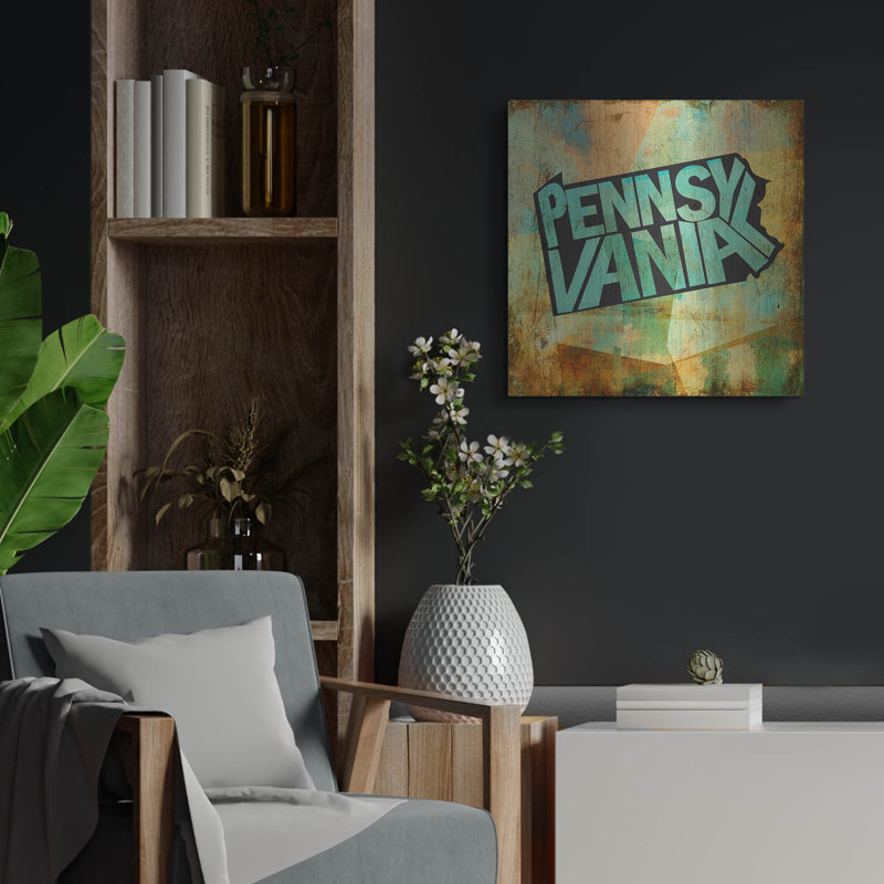 Williston Forge «Pennsylvania» par Art Licensing Studio, art mural en métal, H 24 po x l 24 po