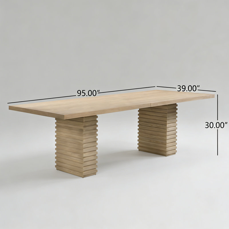 Table de salle à manger Rylan, Frêne clair