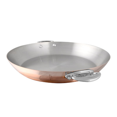 Mauviel 1830 M'150 S Round Pan With Cast Stainless Steel Handle, 7.8-In