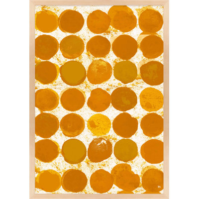 Satori Dots Pattern Curry Print