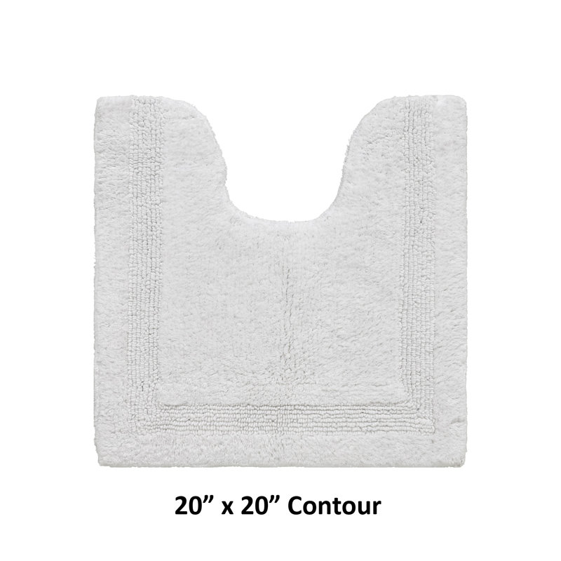 Tapis pour salle de bain 100% coton Lux, Blanc