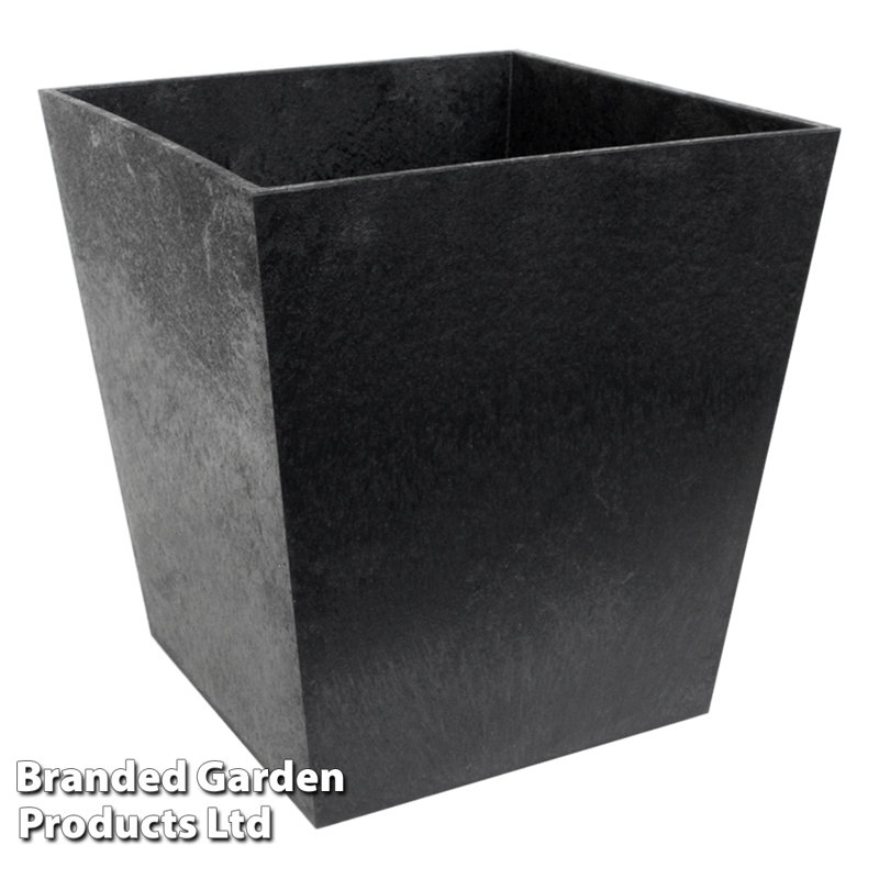 Bottomley Plant Pot 50cm (x2), Steel Grey, 30Cm H x 30Cm W x 33Cm D