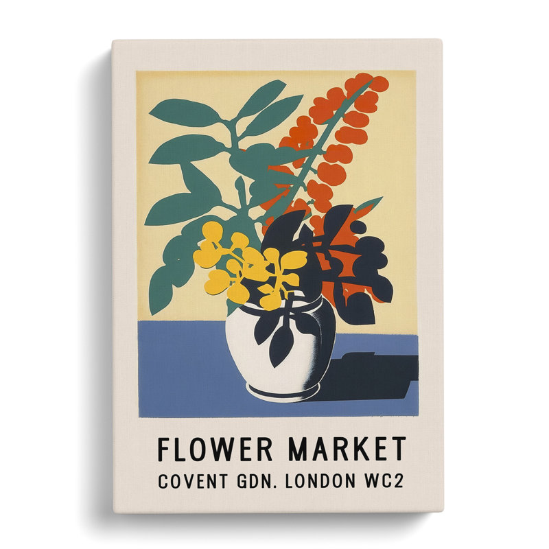 Covent Garden Flower Market Exhibition No.6 - Wrapped Canvas